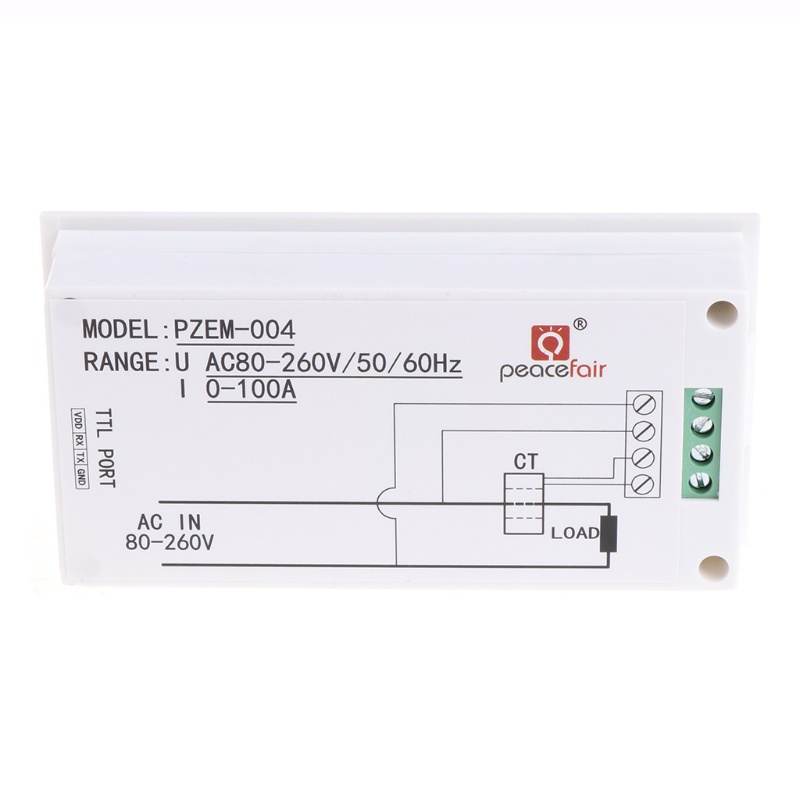 Thiết Bị Đo Công Suất Điện Áp Kỹ Thuật Số AC 80-260V 100A