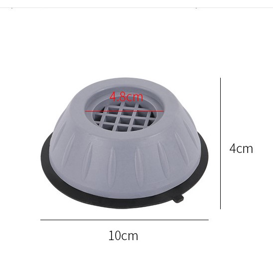 Đế kê chân chống xê dịch máy giặt,bộ 4 chân bám silicon cố định máy giặt chống rung