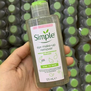 Tẩy trang mắt môi Simple Kind To Eyes Eye Make-up Remover