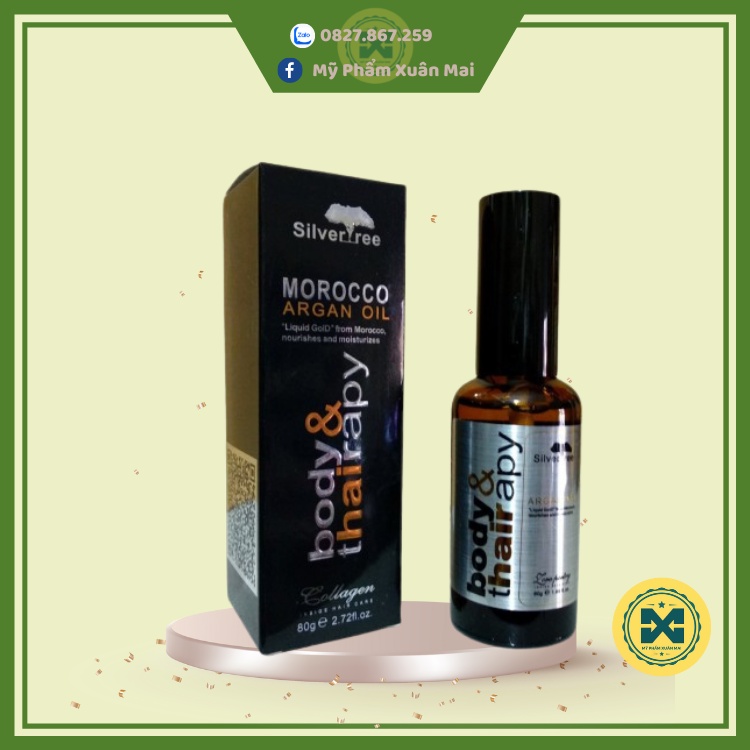 Tinh dầu body Morocco Argan dưỡng tóc mềm mượt 80ml