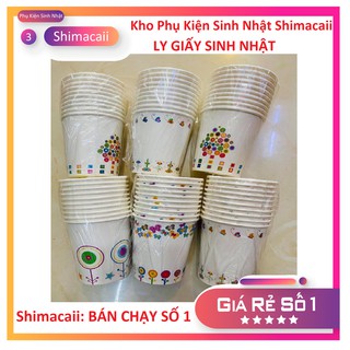 Set 10 Ly Giấy Trang Trí Sinh Nhật Cho Bé