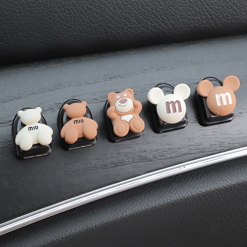 Móc Treo Dây Cáp USB / Chìa Khóa Xe Hơi Mini Đa Năng Không Cần Đóng Đinh Thông Dụng