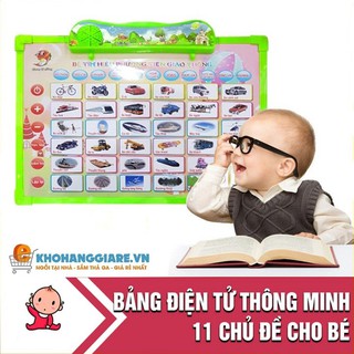 Bảng điện tử thông minh phát tiếng 11 chủ đề