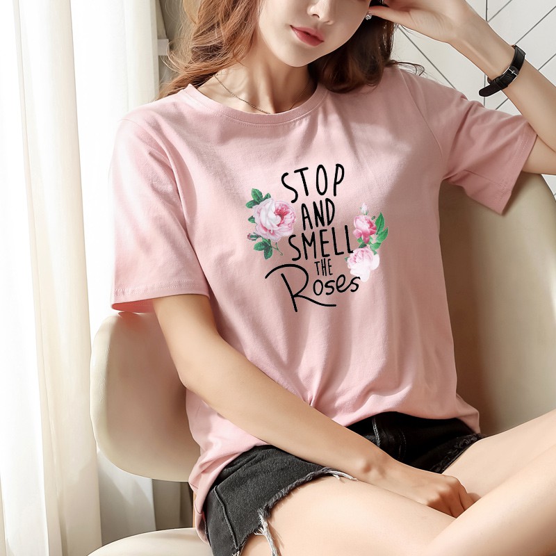 Áo in Hoa Hồng AT24 | BigBuy360 - bigbuy360.vn