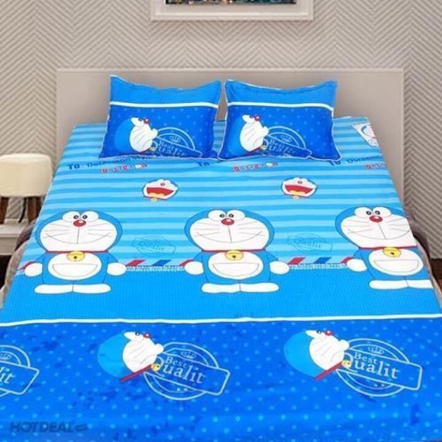 Set 1 ga chun + 2 vỏ gối doraemon
