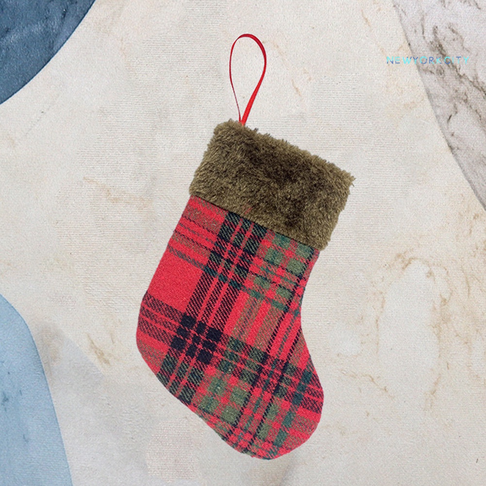 Túi Đựng Kẹo Kiêm Vớ Trang Trí Cây Thông Giáng Sinh