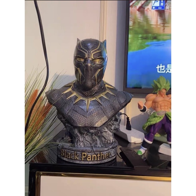 Mô hình tượng bán thân Chiến binh báo đen Black Panther tỷ lệ 1/2
