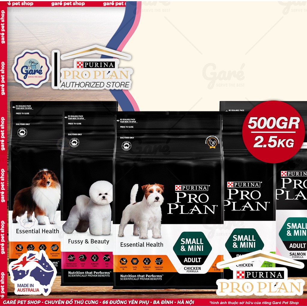 Hạt Pro Plan Purina dành cho Chó giống nhỏ, vừa nhập khẩu từ Australia cung cấp dinh dưỡng thiết yếu Proplan