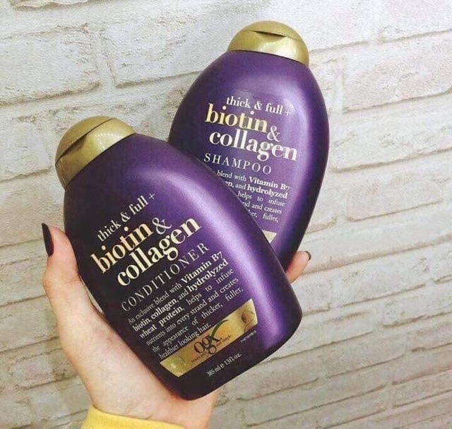 Dầu xả chống rụng, kích thích mọc tóc Biotin Collagen OGX Conditioner.