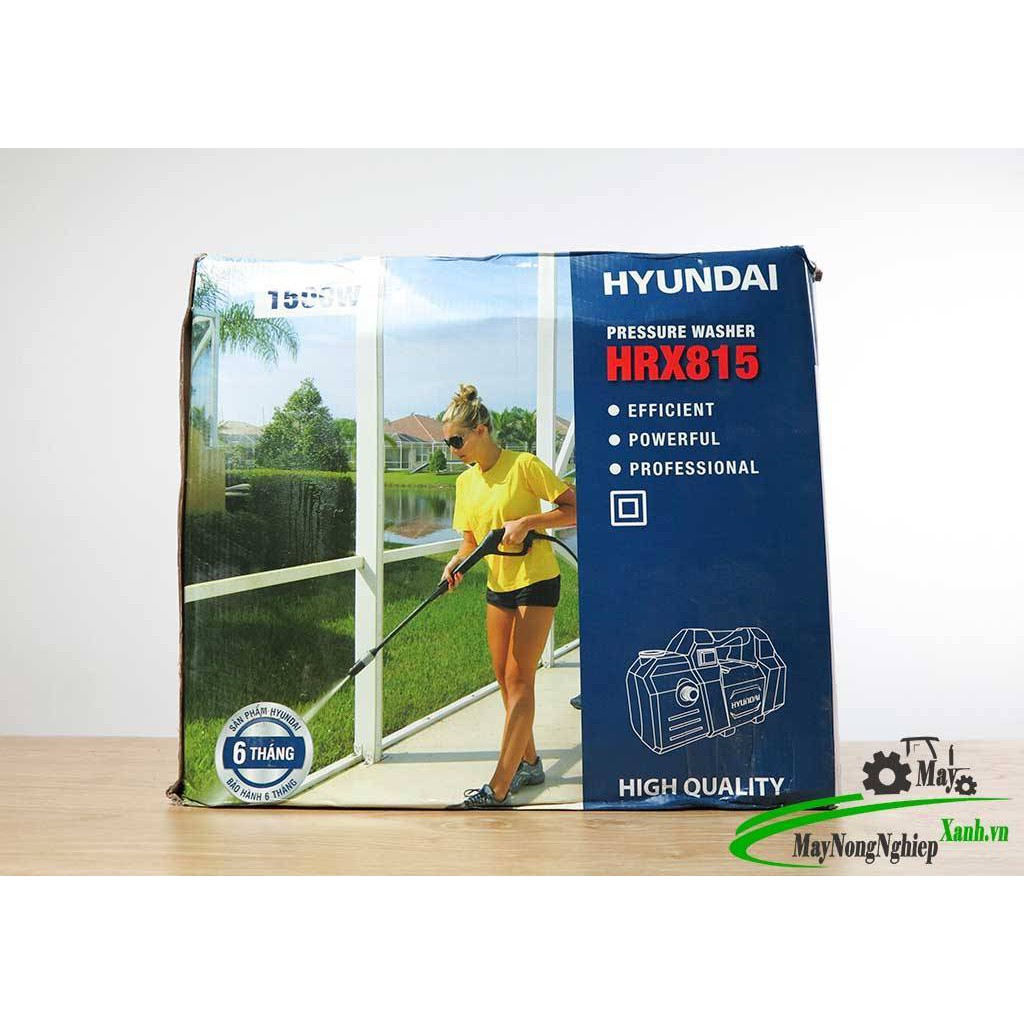 Máy xịt rửa xe mini gia đình Hyundai HRX815 áp lực cao