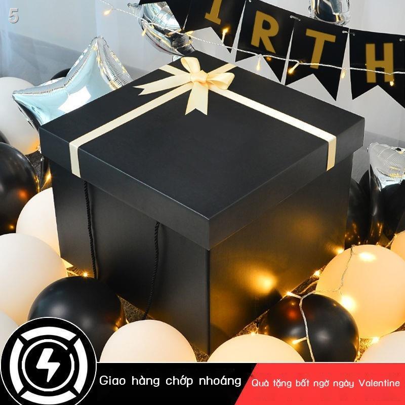 【sản phẩm sale】□Hộp quà ngày lễ tình nhân đựng đồ ăn nhanh quá khổ đóng gói cho nam và nữ sinh nhật sáng tạo lớn rỗng