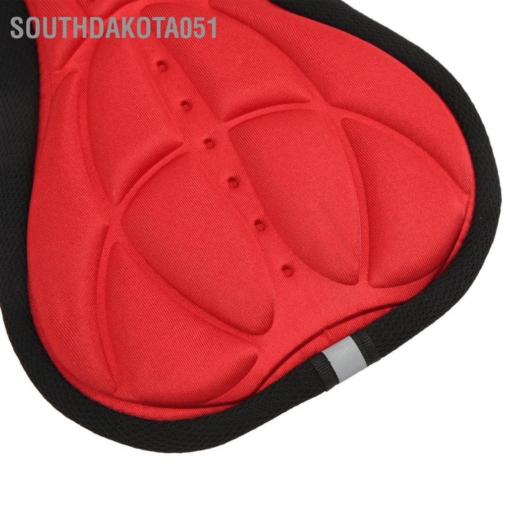 Southdakota051 Bike Seat Cover Soft Breathable Durable Sponge Easy Installation Comfortable Concavo Convex Design Cushion