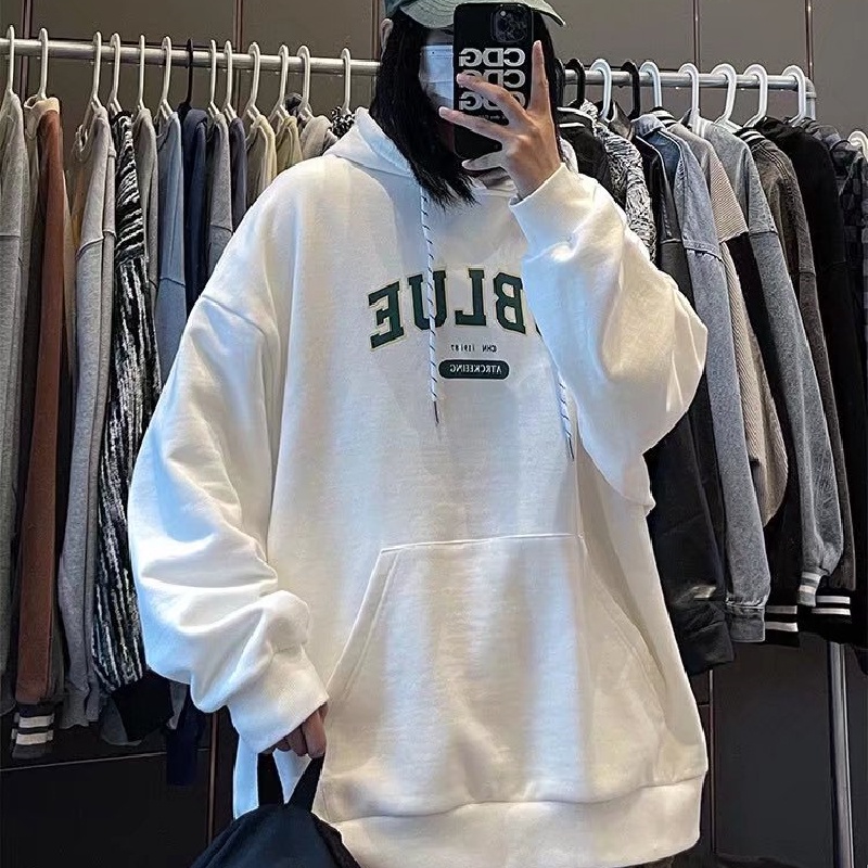 Áo hoodie Thể Thao Dáng Rộng In Chữ Thoải Mái Thời Trang Nhật Bản Dành Cho Nam Size M-5XL