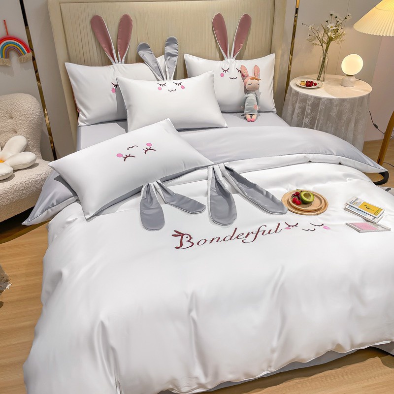 Sét Lụa Tai Thỏ Nhập Khẩu Siêu Đáng Yêu Đã Về Hàng