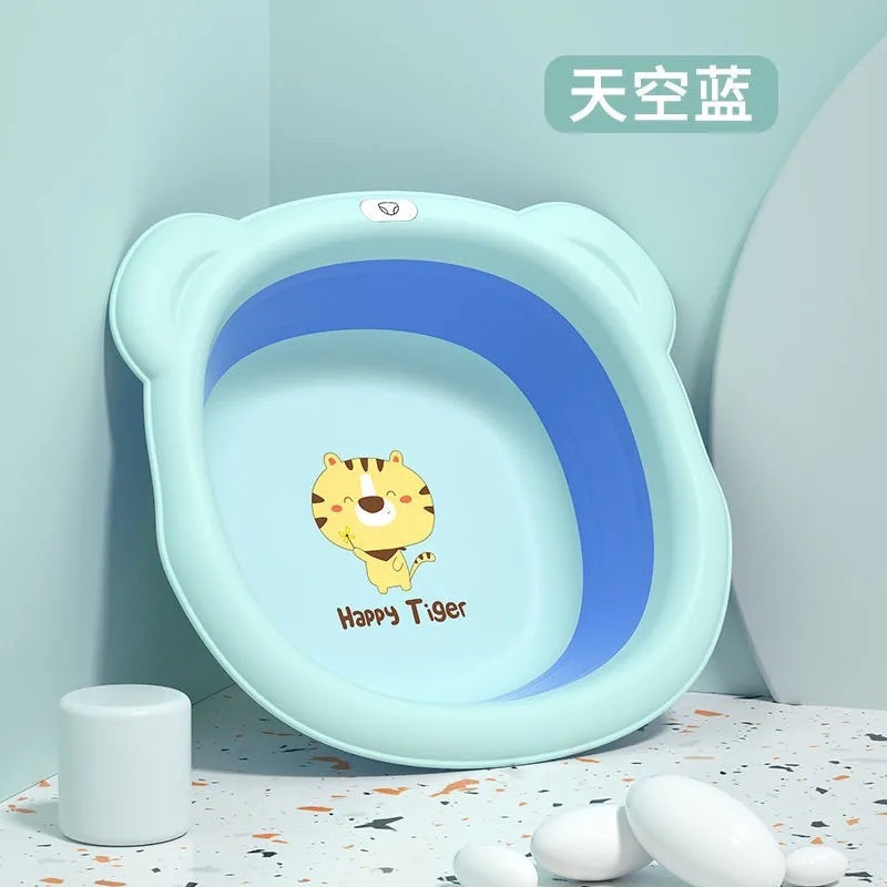 Chậu tắm gấp gọn đa năng silicon tiện lợi, dễ thương hình Hổ Tiger dễ thương cho bé