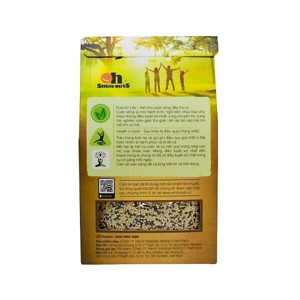 Hạt Diêm Mạch Quinoa Mix Hữu Cơ Smile Nuts Hộp 500g - Nhập Khẩu Từ Peru