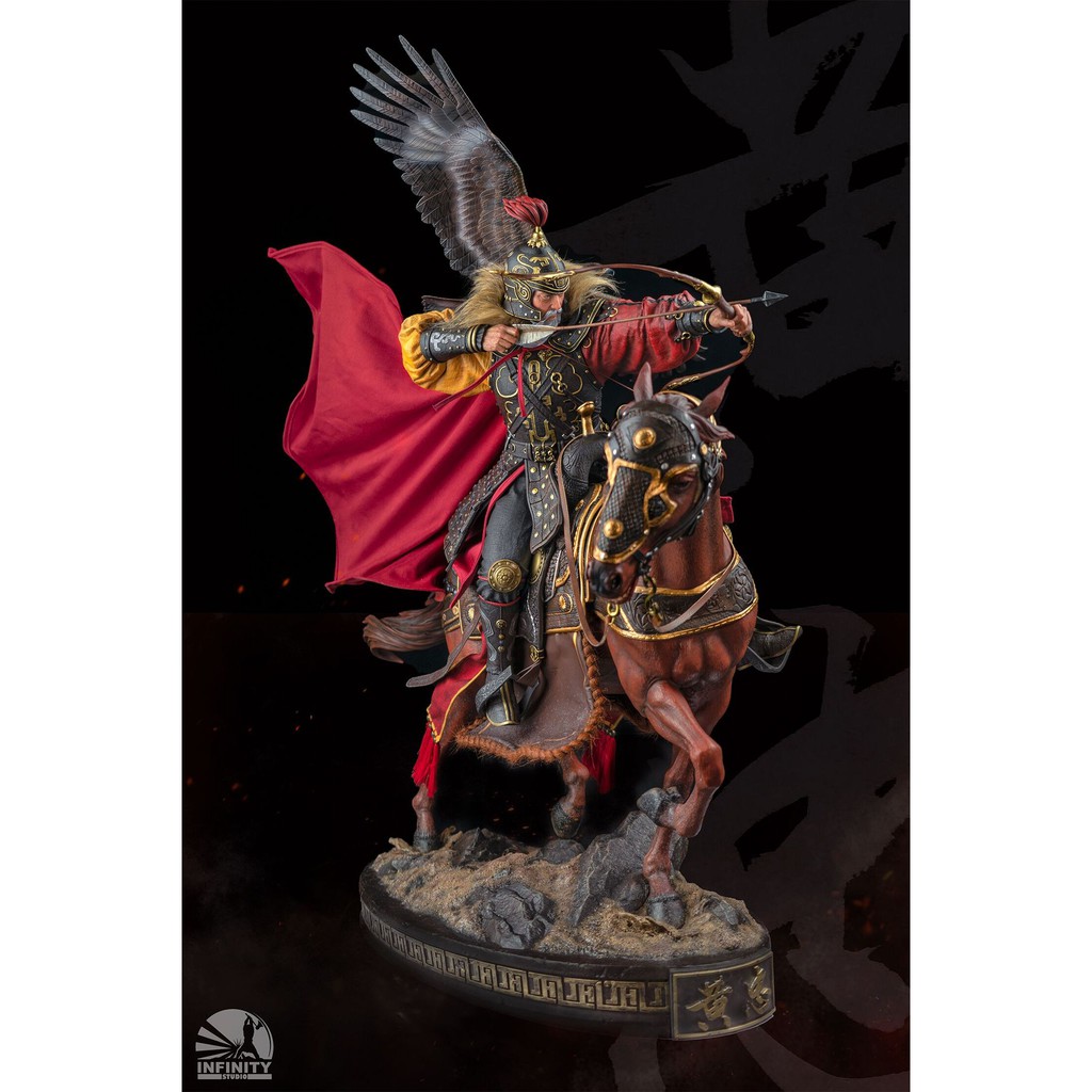 Tranh Hoàng Trung - Hán Thăng - Tam Quốc Chí chất liệu bóng kiếng