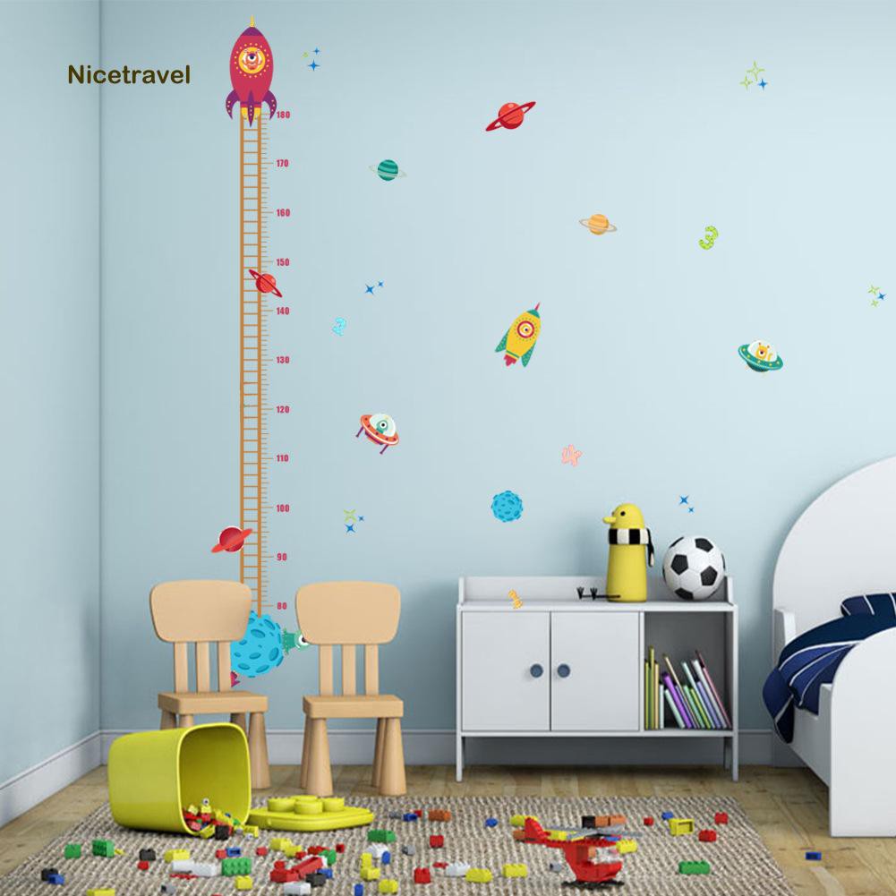 Sticker dán tường đo chiều cao họa tiết hoạt hình đáng yêu , dùng trang trí phòng trẻ