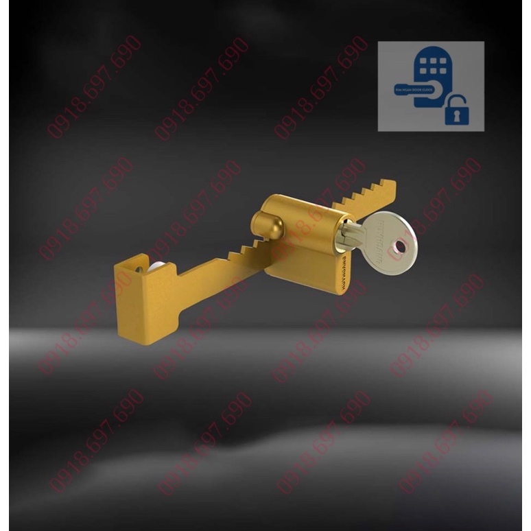 Khoá răng cưa tủ kính lùa huy hoàng