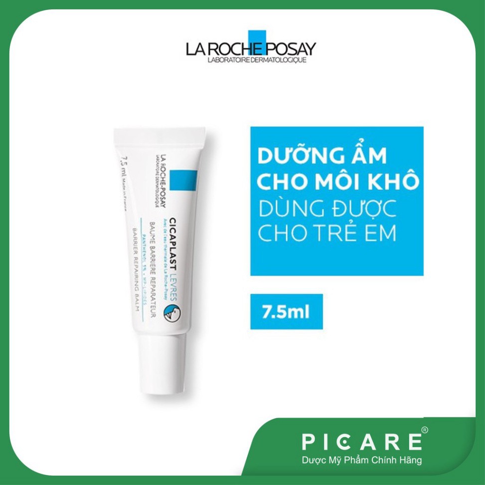 [CHÍNH HÃNG] Kem dưỡng môi giảm Khô, nứt nẻ môi La Roche Posay Cicaplast Levres 7.5ml