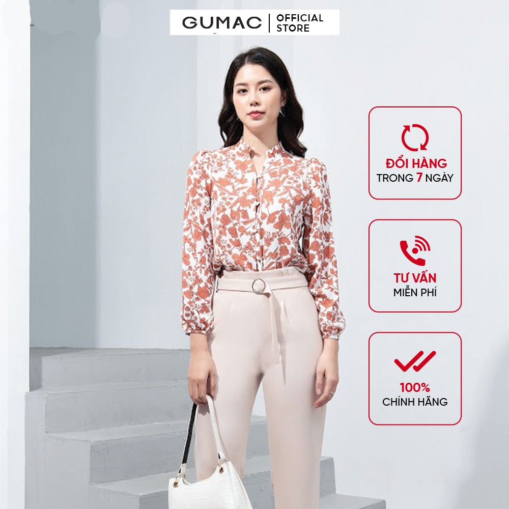 [Mã WABRGM11 giảm 10% đơn 250K] Áo nhún vai cổ tàu GUMAC AA10212 | BigBuy360 - bigbuy360.vn