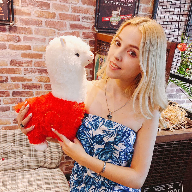 Đồ chơi nhồi bông hình lạc đà alpaca mềm mại dành cho trẻ em