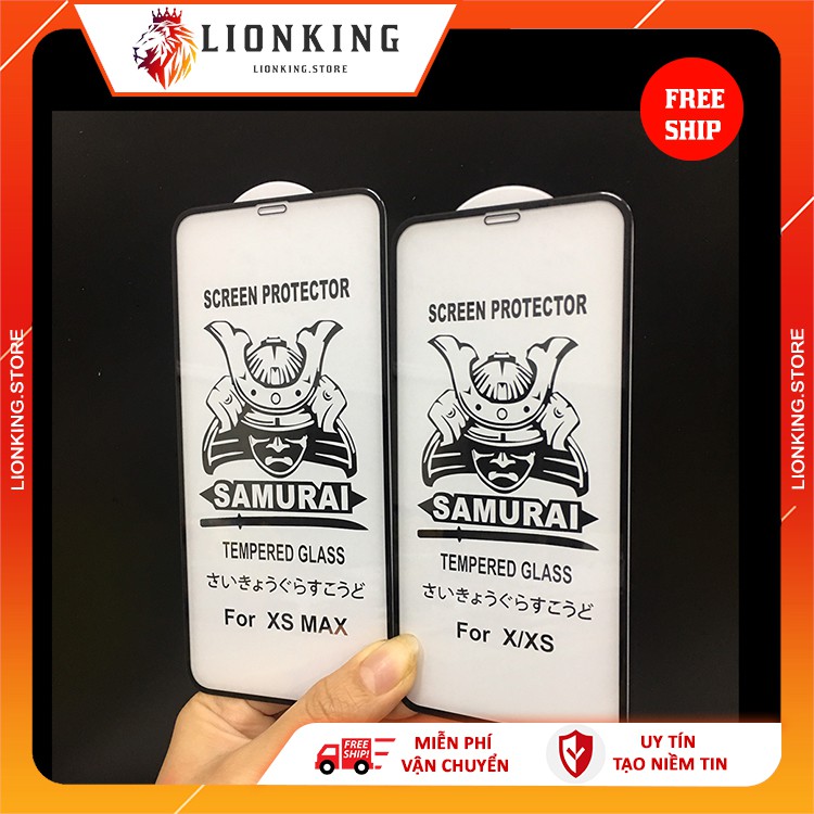 Kính cường lực Iphone Samuraii xịn 9D full màn dành cho Iphone X/Xs/XsMax/11Pro/11ProMax