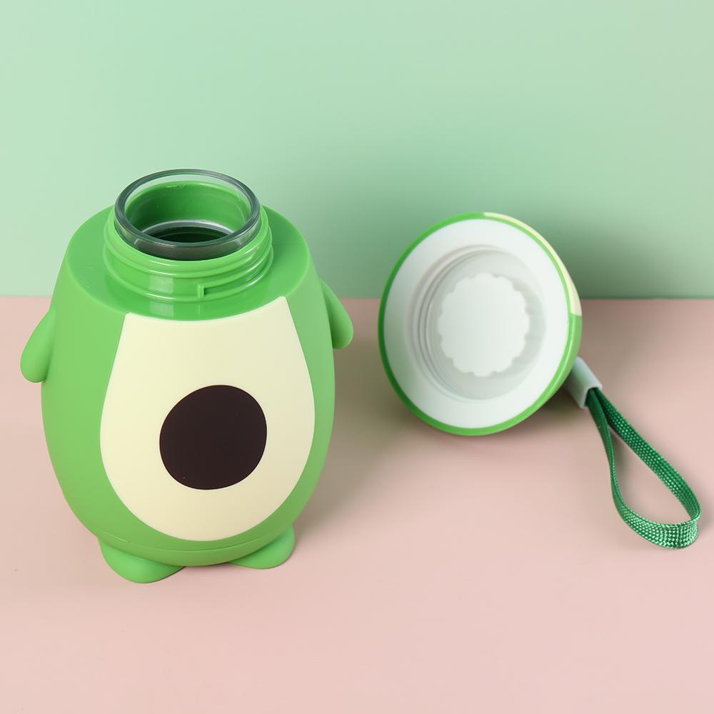 YNATURAL Bình Nước Hai Lớp Họa Tiết Quả Bơ Hoạt Hình Dung Tích 280ML