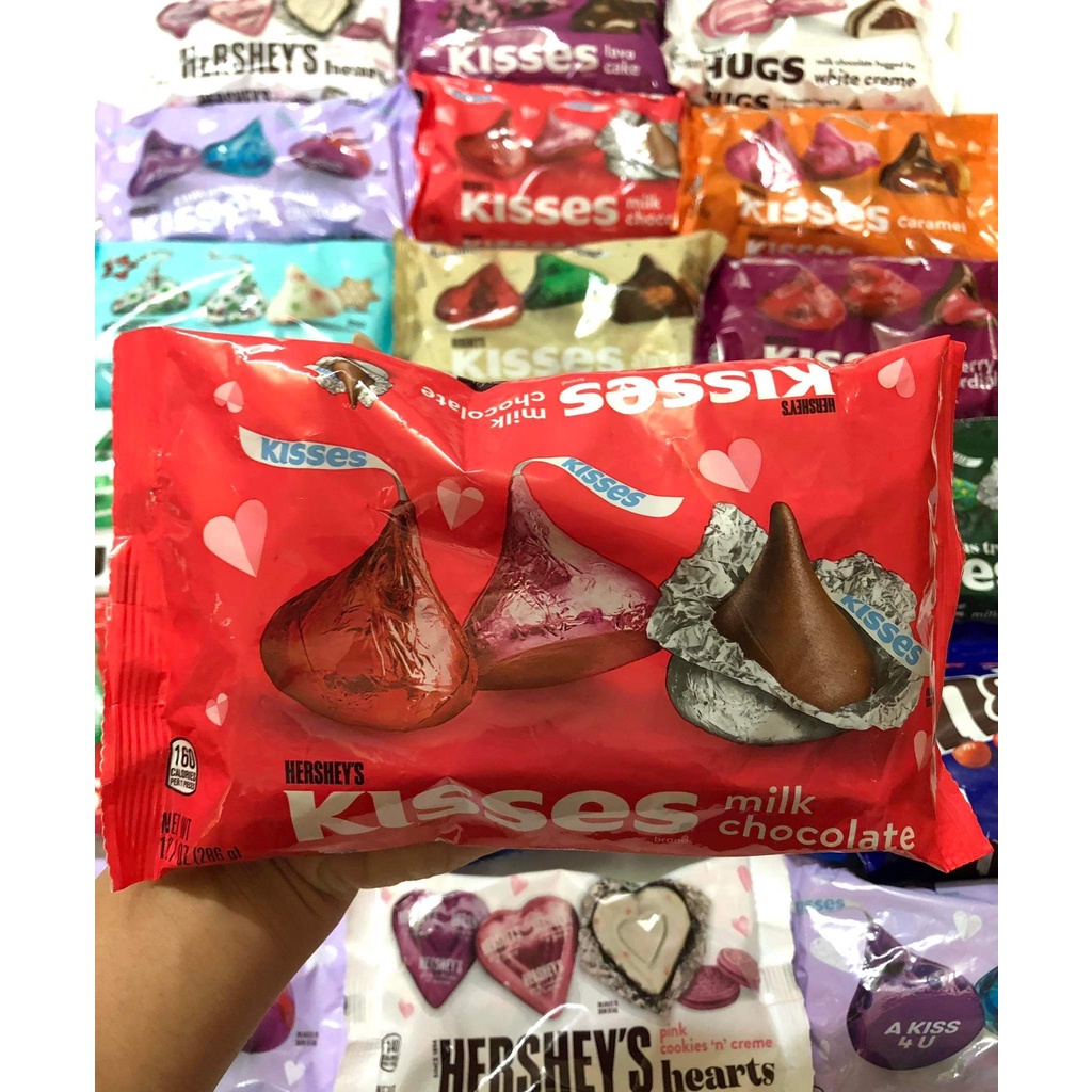 ￼Sô cô la Hershey's Kisses Phiên Bản Valentine Mỹ [ NHIỀU VỊ]