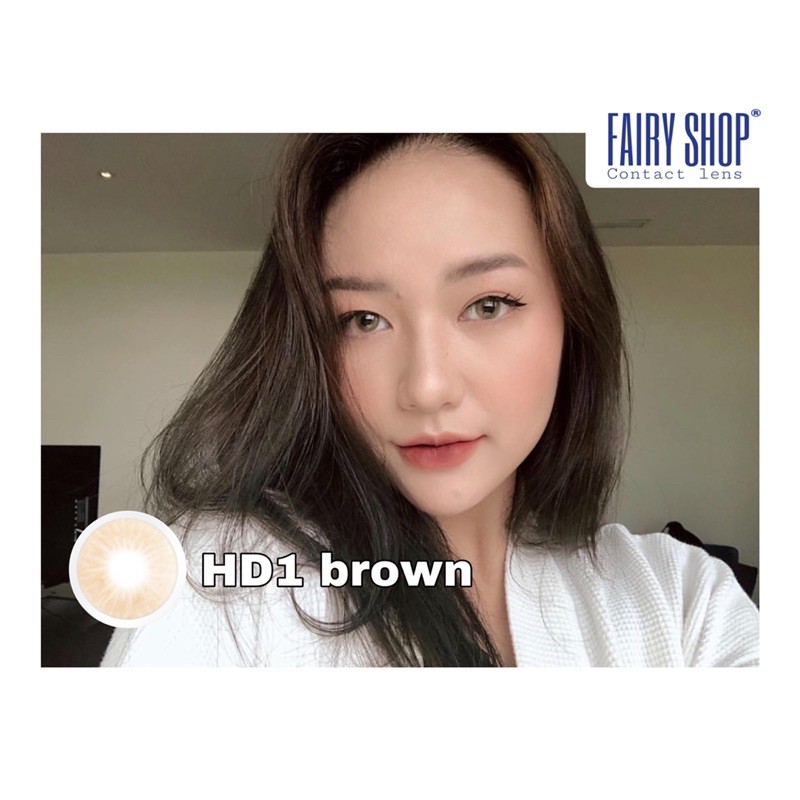 Kính Áp tròng HD1 brown 14.0 - Kính Áp Tròng FAIRY SHOP CONTACT LENS độ 0 đến 7