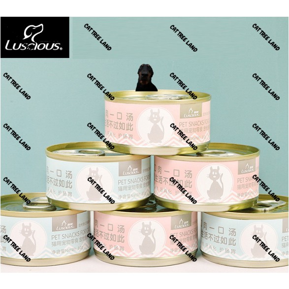 PATE MÈO LUSCIOUS LON 80G, GIÀU ĐẠM DINH DƯỠNG - THỨC ĂN MÈO ĐÓNG HỘP DẠNG ƯỚT