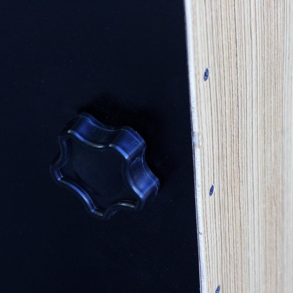 Trống cajon có tay vặn thương hiệu AB màu trắng sọc - Tặng bao dù đựng chống nước - Snare chắc tiếng và vang