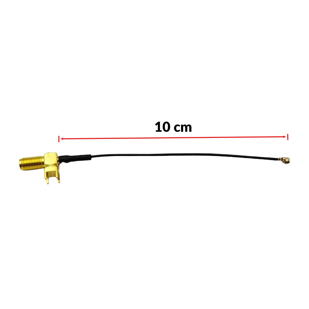 Dây chuyển đổi IPEX U.FL sang SMA 4 chân 10cm, cable anten IPX Bluetooth | WiFi | GSM | 4G | 2.4G