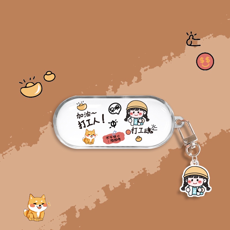 Ốp bảo vệ hộp tai nghe skullcandy sesh evo 2 tws hình phi hành gia hoạt hình bằng tpu