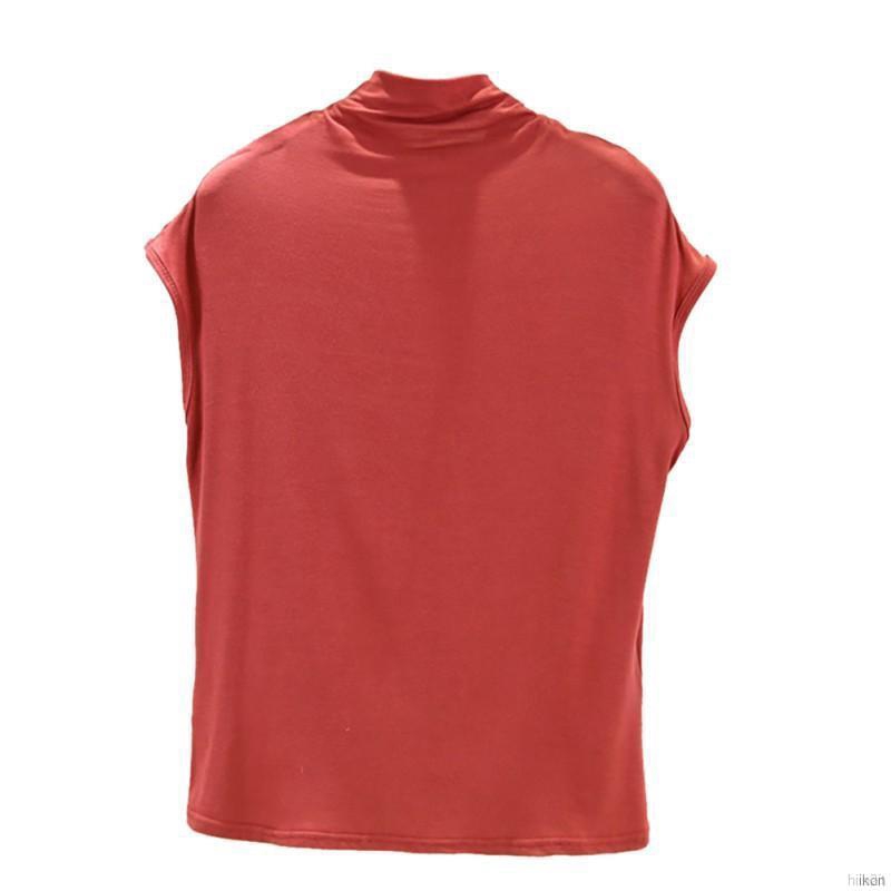 Áo thun sát nách cổ lọ cho nữ