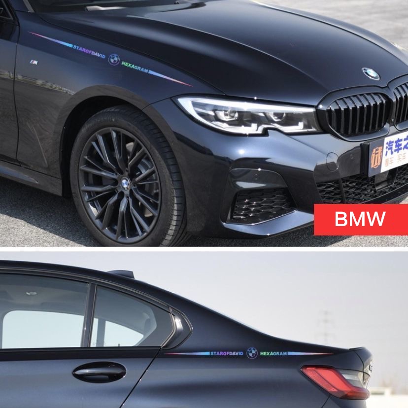 Hình Dán Trang Trí Xe Hơi Phản Quang Chống Thấm Nước Họa Tiết Chữ Độc Đáo