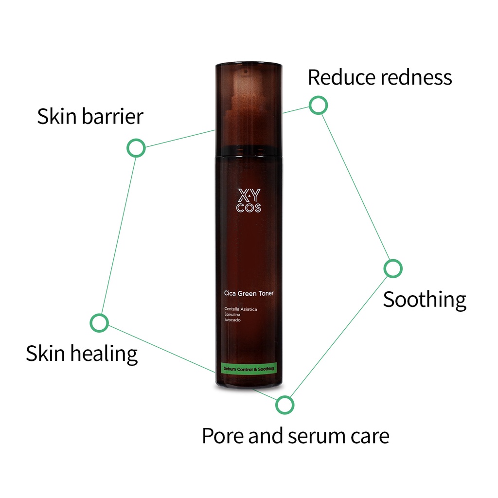 [XYCOS] Cica Green Toner 120ml 【EVE VEGAN】