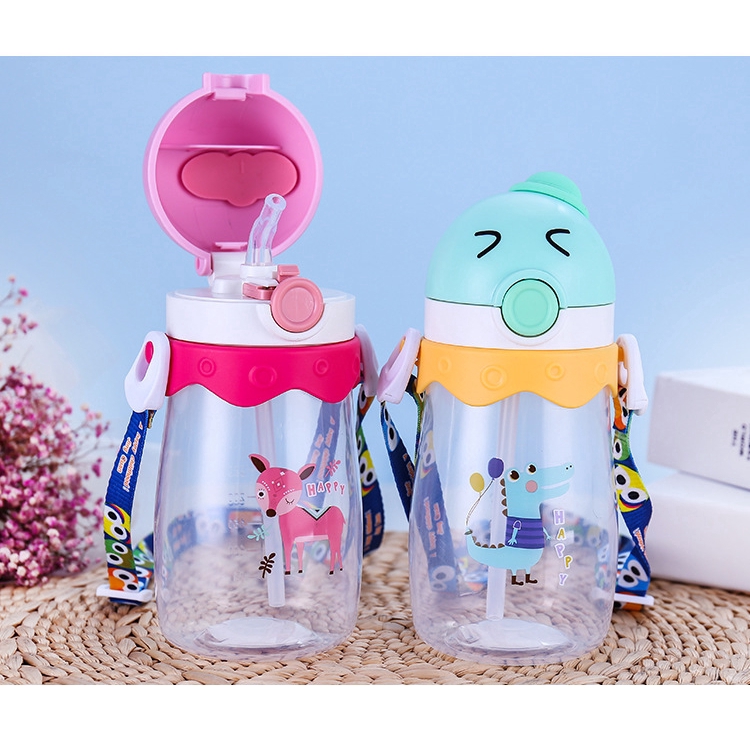 Bình Uống Nước Hoạt Hình Dễ Thương Cho Bé