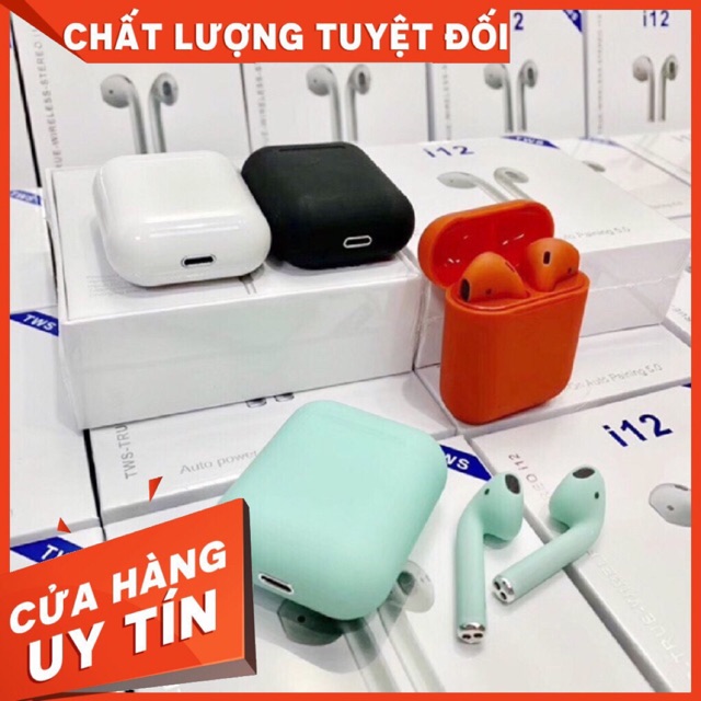 Tai nghe blutooth i12 cảm biến vân tây