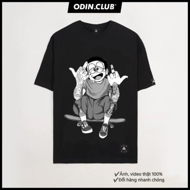 Áo thun Oversize in hình Nobita Tee cao cấp, áo phông nam nữ ngắn tay unisex, Local Brand ODIN CLUB Đẹp