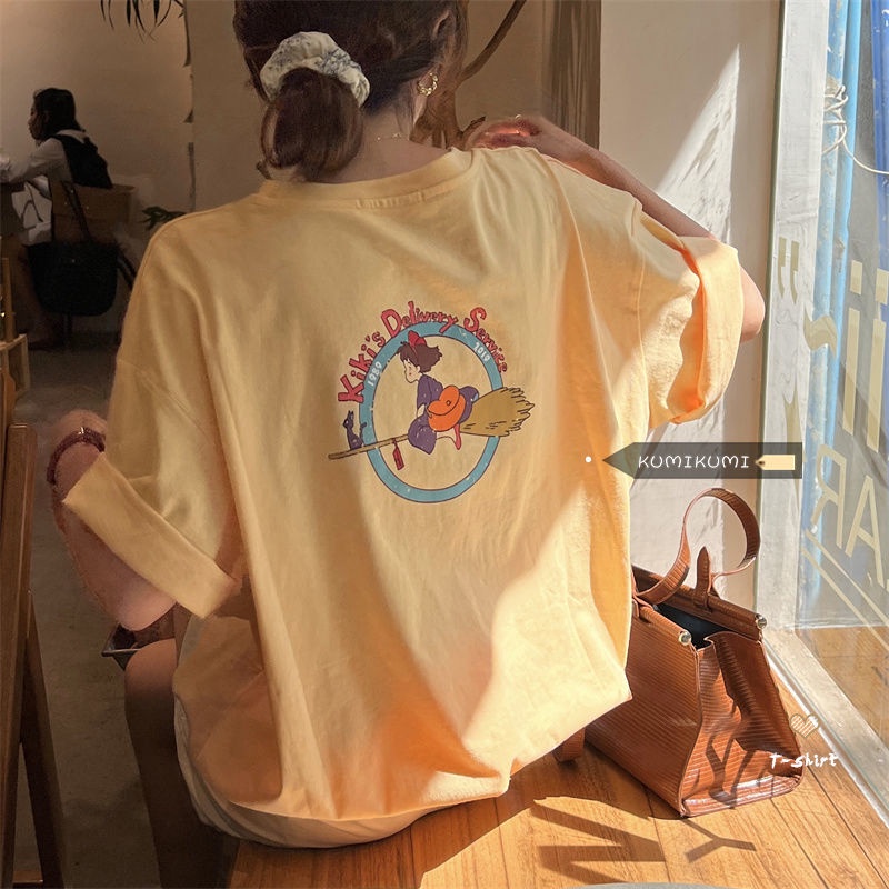 Áo Thun Ngắn Tay In Họa Tiết Hoạt Hình Thời Trang Mùa Hè Cho Nữ
