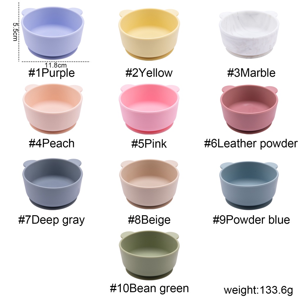 Bộ dụng cụ ăn Mamimamihome bằng silicone chống trượt chống thấm nước dành cho trẻ em