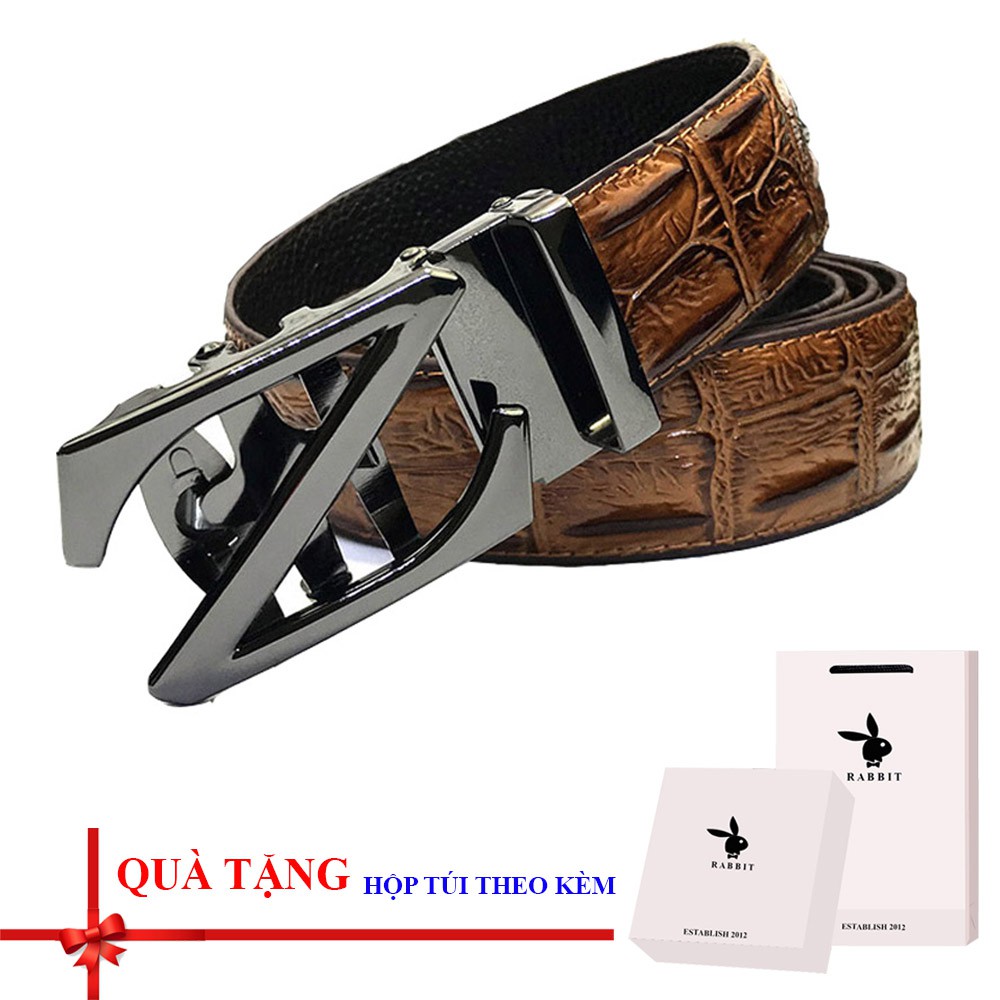 Thắt lưng/ dây nịt nam khóa tự động có hộp đựng hãng RB theo kèm
