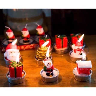 Set 3 món Nến thơm VISSY 🎄 Nến giáng sinh ,ông già noel dễ thương