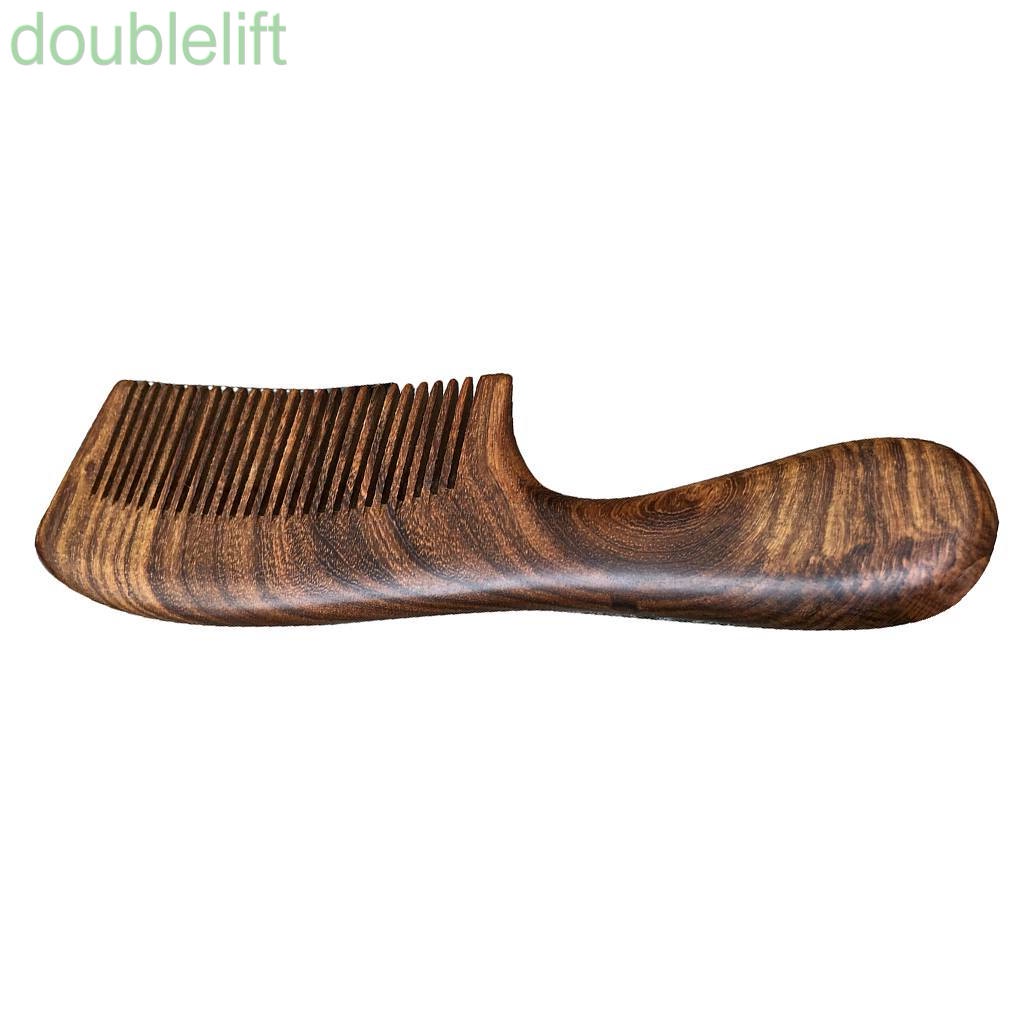 [Hàng mới về] Lược cán gỗ đàn hương chống tĩnh điện răng hẹp dành cho nam và nữ dùng khi ở nhà và khi đi du lịch