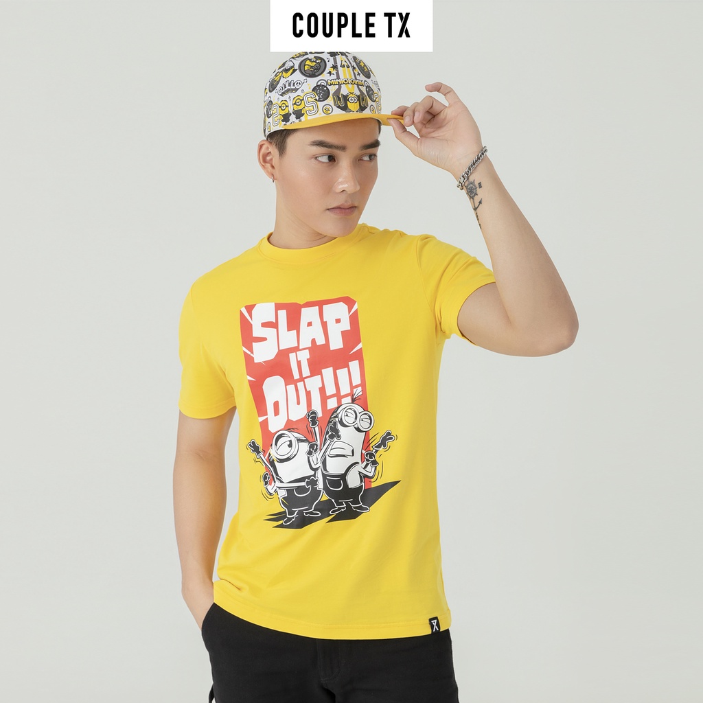 Áo Thun Nam In Minions Slap It Out Couple TX MTS 1133