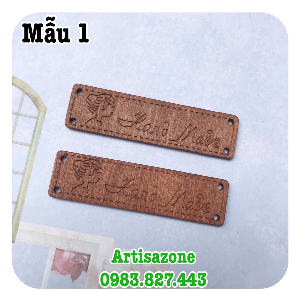 Tag gỗ Handmade - Phụ kiện trang trí - (Đọc kỹ mô tả sản phẩm)