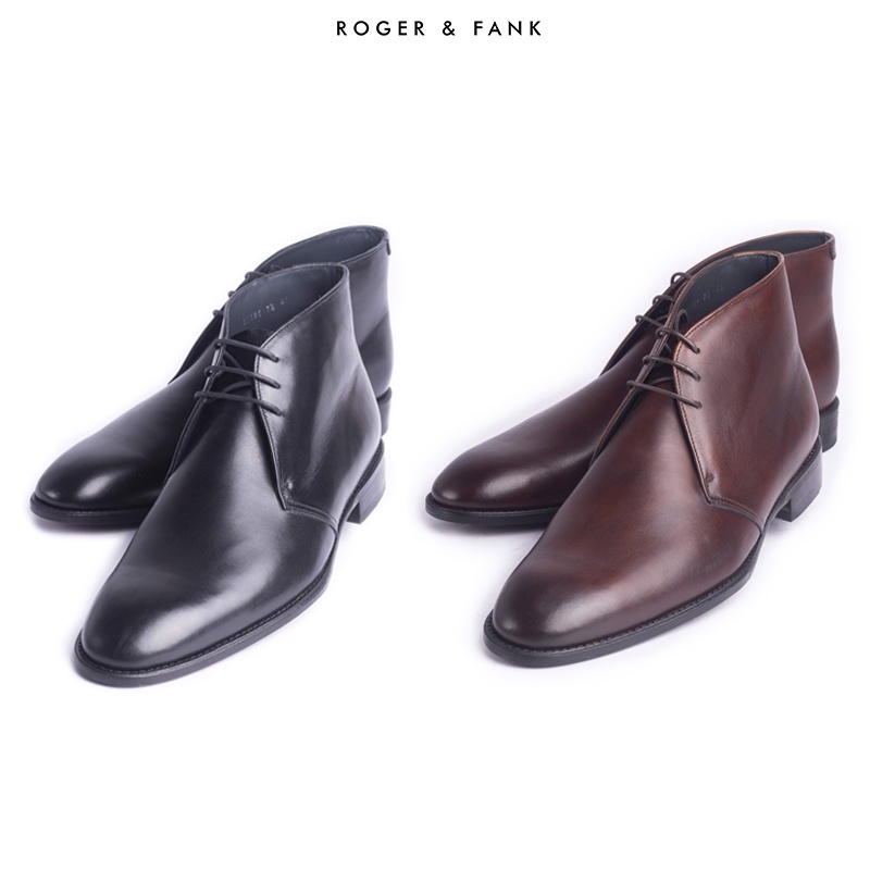 Giày da cao cấp chukka boots ROGER &amp; FANK