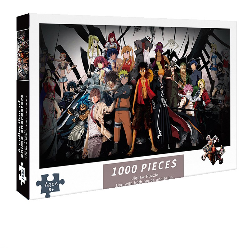 Bộ Tranh Ghép Xếp Hình 1000 Pcs Jigsaw Puzzle Nhân Vật Anime Bản Đẹp Cao Cấp-H57