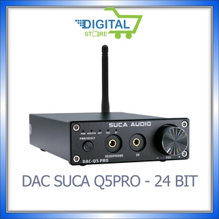 Bộ giải Mã âm Thanh DAC SUCA Audio Q5 Pro, Bluetooth 5.0, 24bit - lấy tiếng từ tivi ra giàn âm thanh [ Hàng chính hãng ]